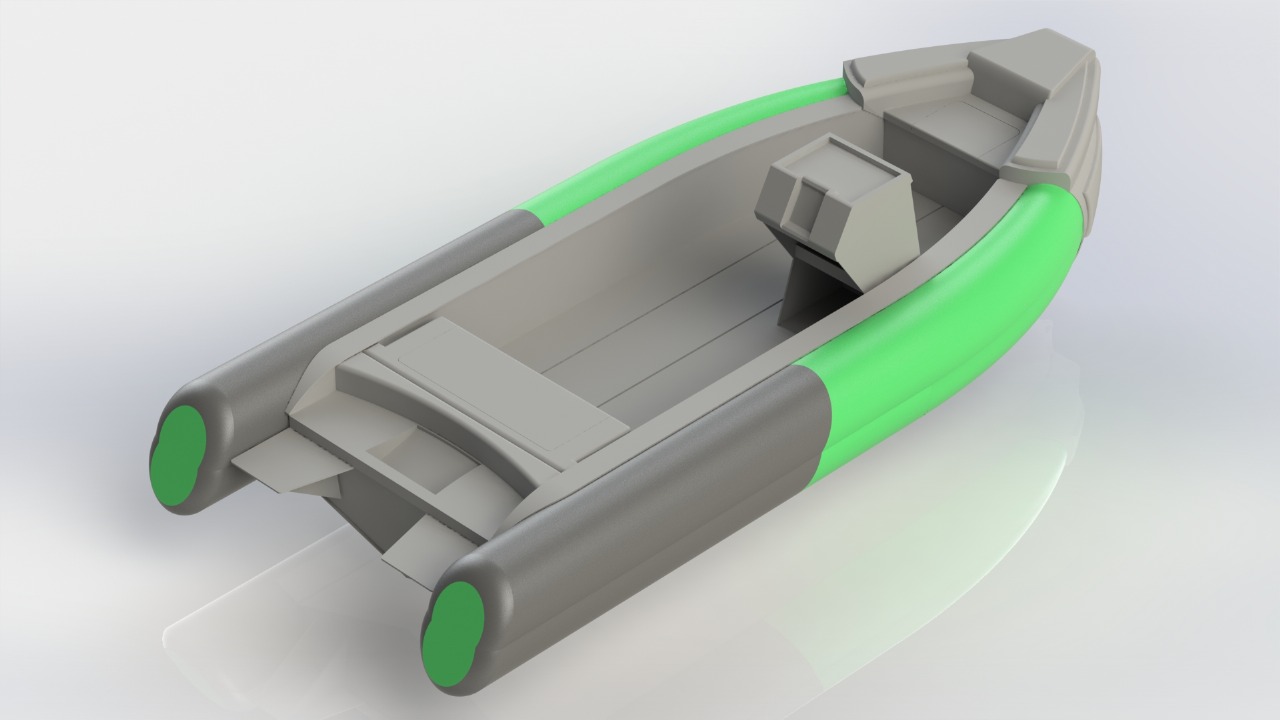 Лодка РИБ Tornado 460 с кормовым рундуком